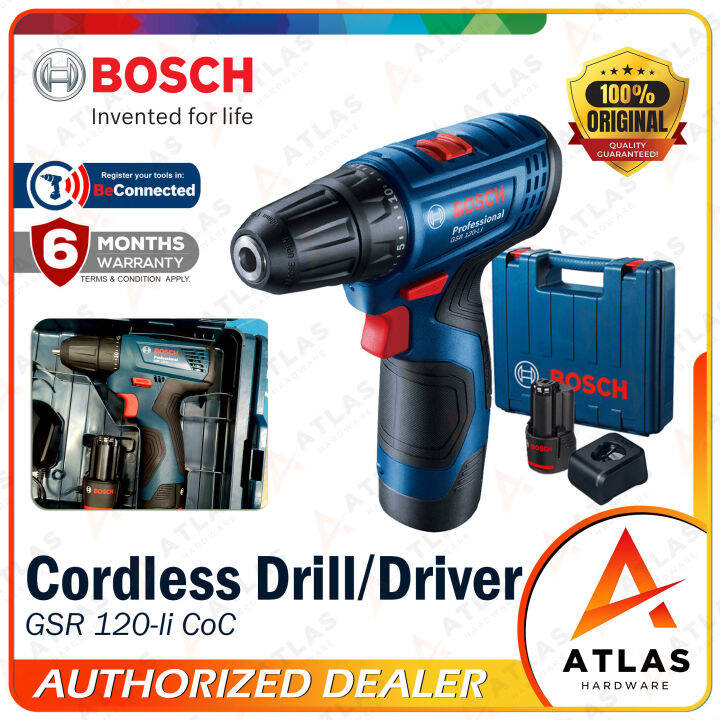 BOSCH CORDLESS Drill/DRIVER GSR 120 LI ORIGINAL Lazada PH