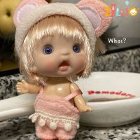 【YF】 2023 10cm Mini Bjd Doll for Girls OB11 Dolls Clothes Cute Surprise Toy Kawaii Face Body Full Set Kids 2 to 4 6 Year Old