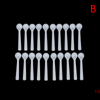 LQ 20pcs 1g พลาสติก1กรัมช้อน/ช้อนสำหรับอาหาร/นม/medcine ช้อนตวง