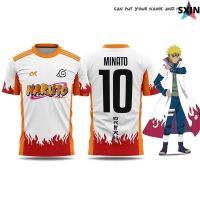 Baju lelaki Naruto Namikaze Minato อะนิเมะพิมพ์เสื้อยืดผ้าแห้งเร็ว