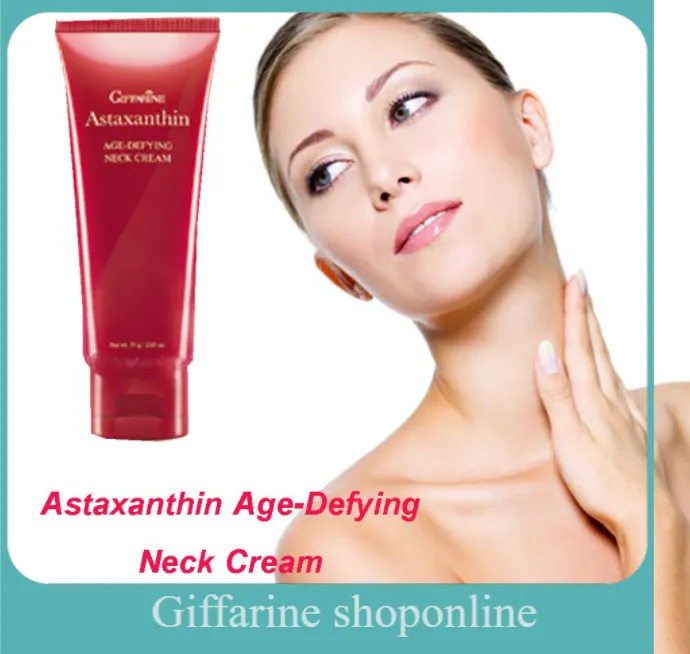 ครีมทาคอ สาหร่ายแดง กิฟฟารีน เพื่อ ความงาม Giffarine Astaxanthin AgeDefying Neck Cream แอสตาแ