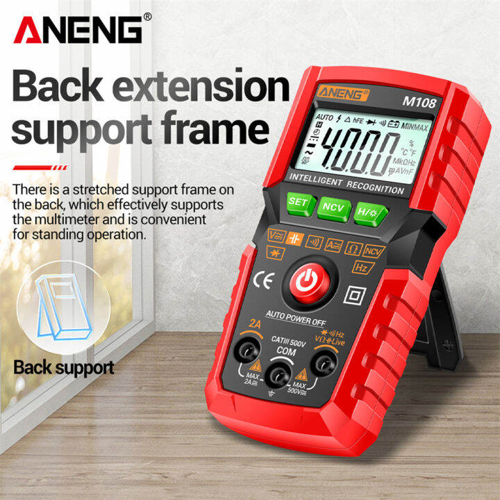 aneng-m107-m108-4000นับสมาร์ทดิจิตอลมัลติมิเตอร์-lcd-ncv-dc-ac-tester