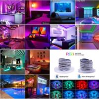 {ItalyNest shop} H L COD แถบไฟ LED 10เมตร5M/10M RGB ไฟ LED 2835 DC 12V แถบไฟเทปติดหลอดไฟ