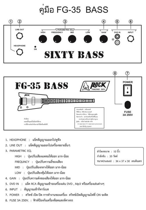 rock-ตู้แอมป์เบสไฟฟ้า-35-วัตต์-10-bass-amplifier-35-watt-10-รุ่น-fg-35-bass