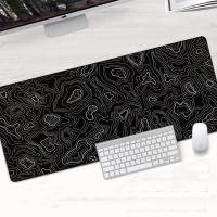 【jw】﹉♧  90x40CM Map Texture Large Rubber Gamer Table Mousepad Abstract Desk PlayMat