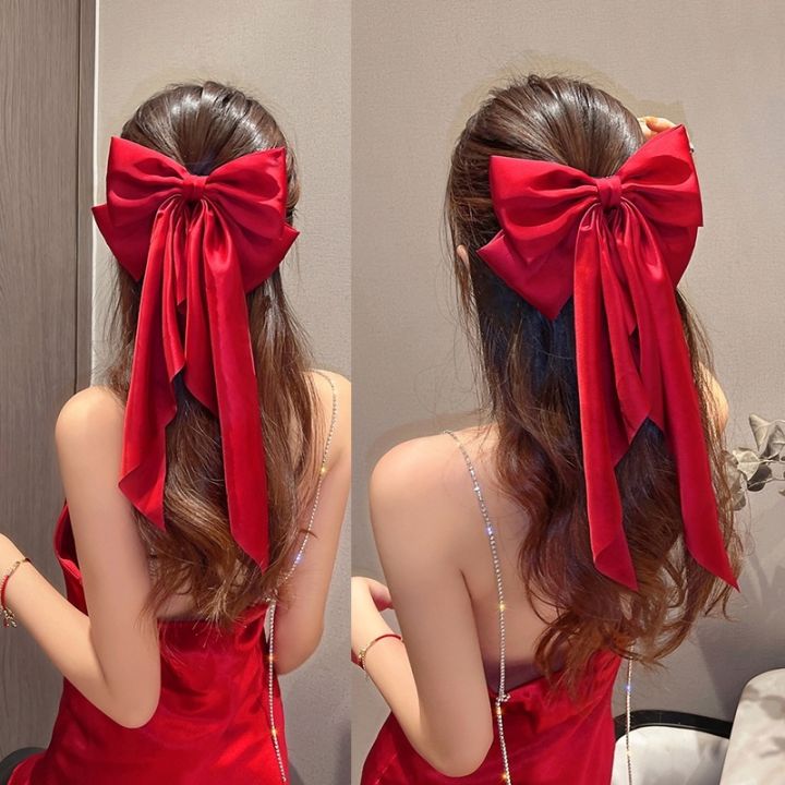 ┅▥▭ Girl Large Bow Hairpins Korean Hairpin for Women Big