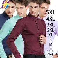 CODAndrew Hearst Plus Size Men shirt Plain Casual Shirts Long Sleeve Formal Business Dress Shirts Solid Color Tshirt Plain Buju Lekaki Men Kemaja Regular Fit Men Tops(XXS 6XL)