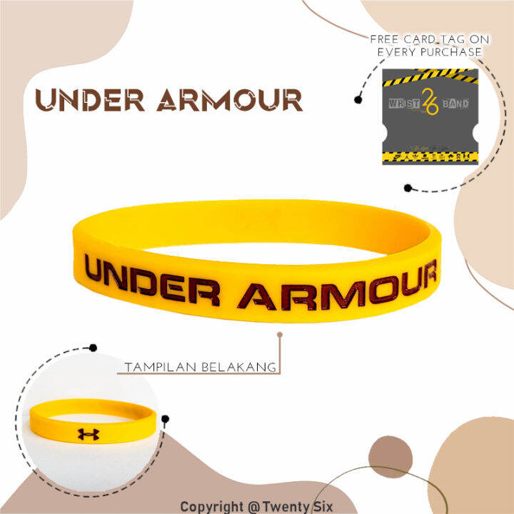 UA Under Am0ur Gelang Tangan Getah color UA YELLOW | Lazada