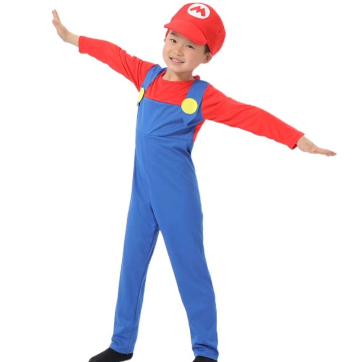 Super Mario Mascot Costume Cosplay Party Fancy Dress Brothers Suits Adult