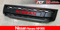 กระจังหน้า Navara Np300 2015 2016 2017 2018 logo nissan สีแดง ไฟ led V2