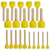 20 PCS Round Sponges Brush Set Kids Painting Tools - Sponge Painting Set DIY Painting Tools in 4 Sizes for Kids