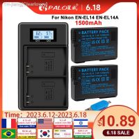 PALO EN-EL14 EN-EL14a ENEL14 EN EL14 EL14a Battery LCD USB Dual Charger for Nikon D3100 D3200 D3300 D5100 D5200 D5300 P7000 new brend Clearlovey