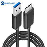 สายดิสก์ฮาร์ดไดรฟ์เสริมแล็ปท็อป SWRFH สายฮาร์ดไดรฟ์ข้อมูลถ่ายโอนข้อมูล USB3.0 Micro B ตัวผู้สายเคเบิล USB สายเคเบิลต่อโทรศัพท์ซิงค์ข้อมูล3.0สายอะแดปเตอร์สายไมโคร B