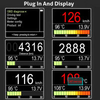 Automobile On-board Computer ANCEL A202 Car Digital OBD 2 Computer Display Speed Fuel Consumption Temperature Gauge OBD2 Scanner