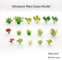 ☃™┅ Simulation Miniature Small Grass Model ABS Plant Material For HO Train Railway Building Sand Table Layout Diorama Kits 30Pcs