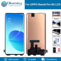 ต้นฉบับ6.55 "สำหรับ OPPO Reno6 Reno6Pro จอแสดงผล Lcd ที่มีกรอบสัมผัสเซ็นเซอร์ดิจิตอล PEPM00การประกอบ CPH2249 CPH2247แอลซีดี