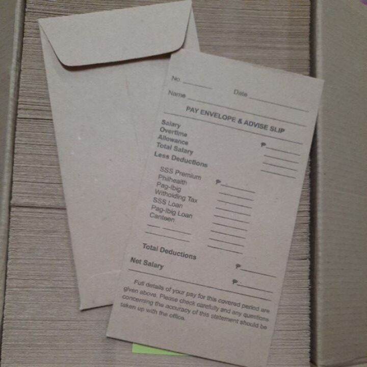Pay Envelope Advise Slip 8 Lazada PH