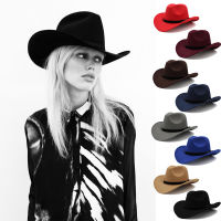 3 Sizes Parent-child Men Women Kids Western Cowboy Hats Wide Brim Panama Sunhats Fedora Caps Trilby Jazz Sombrero Travel Party