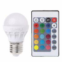 ไฟ Led รีโมทคอนโทรล Changing3 W Ac 85-265V Rgbir ใหม่สีหลอดโคมไฟ