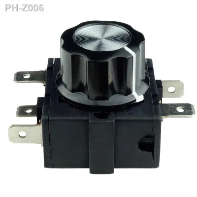 16A 3Pin 5Pin AC Electric Heater Knob Switch 4Gear Rotary Selector Thermostat Switch For Filter 3Gear Temperature Control Switch