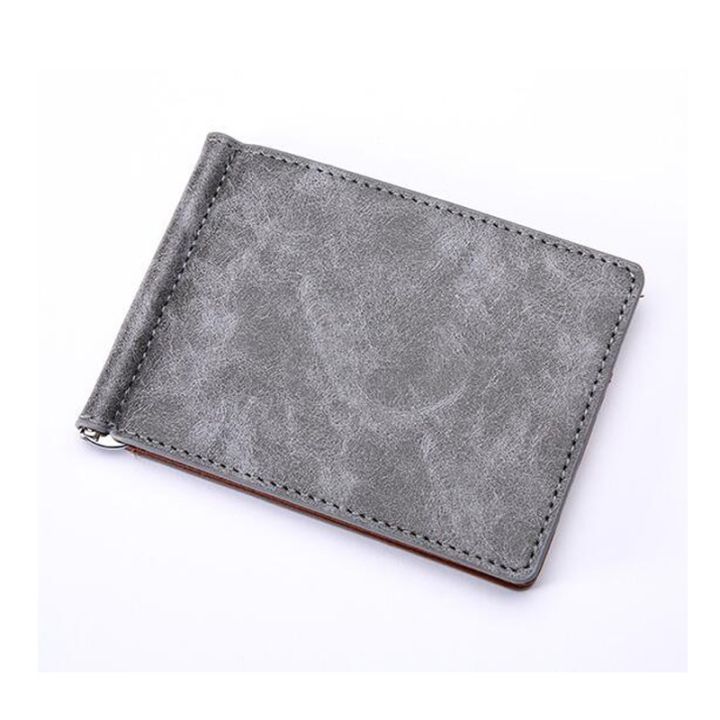 layor-wallet-แบรนด์ใหม่แข็งง่ายมินิผู้ชาย39-s-คลิปเงินกระเป๋าสตางค์หนังด้วยโลหะหนีบบางกระเป๋าช่องเสียบการ์ดผู้ถือเงินสดสำหรับผู้ชาย