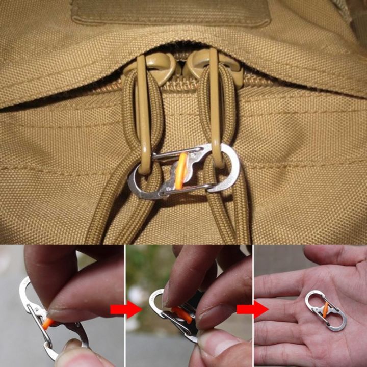 10pcs-outdoor-camping-s-type-with-lock-keychain-anti-theft-buckle-key-lock