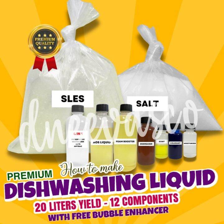 [PREMIUM] Dishwashing Liquid Kit 20L yield with Procedure Lazada PH