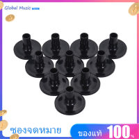 【 Sale】Black กลองแขนฉิ่งพลาสติกชุุดกลอง Cymbal ยืนเปลี่ยนฐานหน้าแปลน10แพ็ค