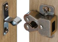 【hot】 Door stoppers copper Cupboard Cabinet roller Latch Catches with striker and free Screws