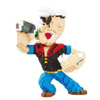 Nano Blocks and Micro Blocks Perfect Diy Brick Set for Creating A Classic Sailor Man Figure Ideal Birthday Gift for Kids