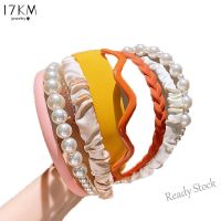 【Ready Stock】 ❈❐♤ C18 17KM 8Pcs/Set Korean Macaron Pearl Headband Woman Colorful Ribbon Hair Band Wash Face Headbands Headdress Fashion Hair Accessories