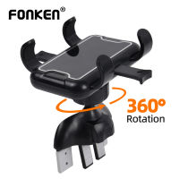 FONKEN 3 in1 Car Phone Holder Long Arm Suction Dashboard GPS Mount Stand 360° Rotating Air Vent Clip Cellphone Bracket