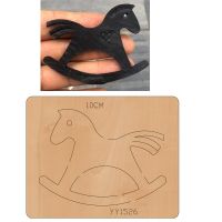 Japan Steel Blade Wooden Die Cut Small Horse Key Chain Pendant For Women Bag DIy Leather Craft Punch Hand Tool