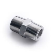 Hex Nipple Union 304 Stainless Steel Pipe Fitting Connector Coupler water oil 1/8 3/8 1/2 1 1-1/2 BSP Male to Male Thread