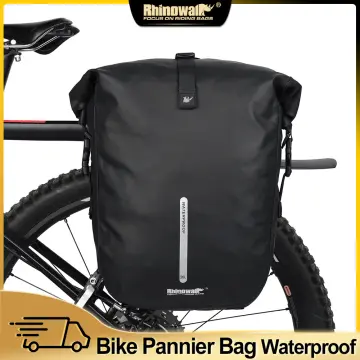 Rhinowalk Bike Pannier Bag 7L Waterproof Bicycle Rear Rack Bag With  Shoulder Strap for Touring Cycling