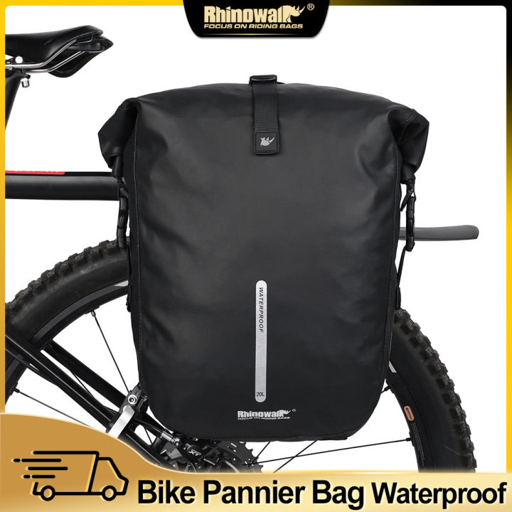 Rhinowalk Bicycle Pannier Bag 20L Waterproof Multifunctional Quick ...