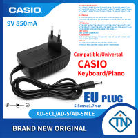 【Limited edition】 9V 850mA AD-5 AD-5CL อะแดปเตอร์ AC สำหรับ Casio CTK-501 CTK-510 CTK-511 CTK-515 CTK-518 CTK-519 CTK-520 CTK-520L คีย์บอร์ดเปียโนอิเล็กทรอนิกส์แหล่งจ่ายไฟ