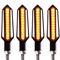 4Pcs 24LED Motorcycle DRL Light ke Strobe Light Flowing Turn Signal Lights With 10mm Bolt IP65 Waterproof Design