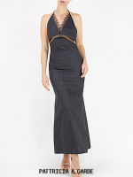 PATTRICIA A.GARDE Halter Slip Dress with Lace เดรสคล้องคอแต่งลูกไม้