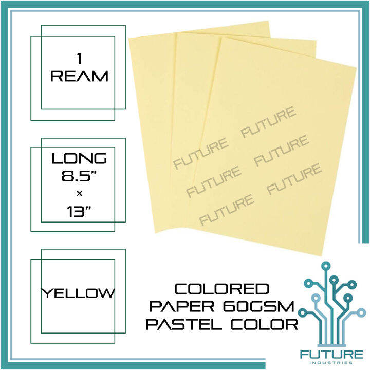 Bond 16 Colored Paper 1 Ream 500 Sheets Long Bond Paper Legal Size