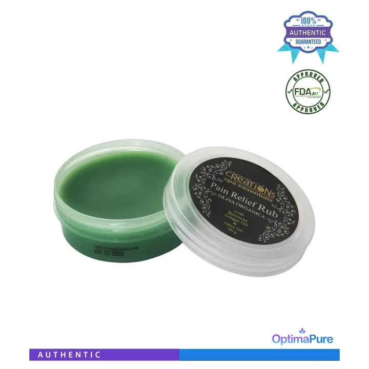 Creations Spa Essentials Pain Relief Rub 50g (Oliva Organica) Lazada PH