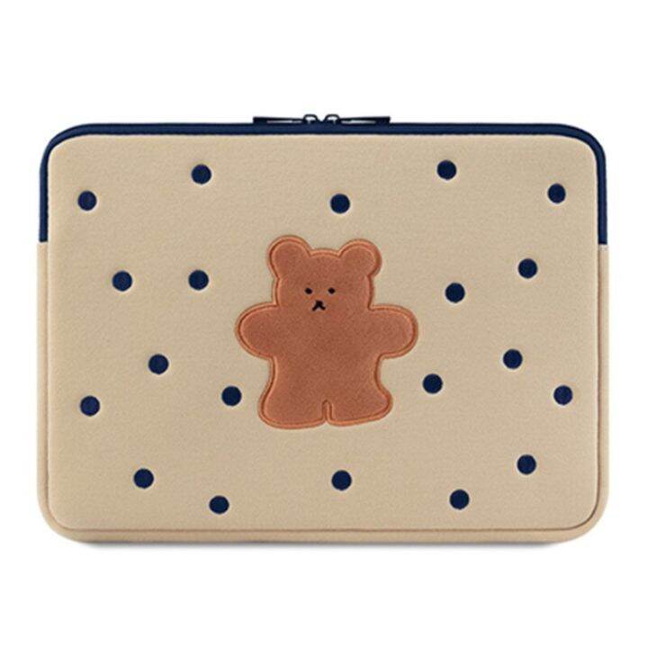 เคสสำหรับ-macbook-กระเป๋าแล็บท็อปหมีน่ารัก-air-pro-12-13-14-15-11-6นิ้วสมุด-ipad-pc-m1กระเป๋าด้านบนตักคาวาอี้เกาหลี