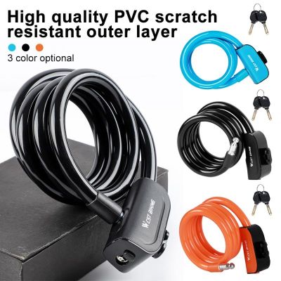 【YF】 WEST BIKING Bike Lock Anti Theft Security Bicycle Accessories Cable MTB Road Multicolor Cycling Portable Wire