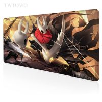 Hollow Knight Mouse Pad เครื่องเกม XL ขนาดใหญ่ HD แผ่นรองเมาส์ที่กำหนดเองใหม่ XXL โต๊ะทำงานพรมสำนักงานยางธรรมชาติโต๊ะคอมพิวเตอร์