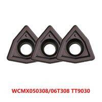 WCMX WCMX050308 WCMX06T308 TT9030 คาร์ไบด์แทรกสำหรับเหล็กสแตนเลสเครื่องกลึงโลหะเครื่องกลึง CNC ตัด 10 ชิ้น Original