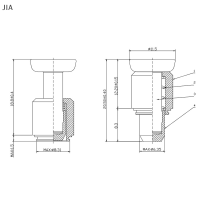 JIA ลูกสูบสปริง5ชิ้น, สปริงคาร์บอนแบบมาตรฐาน PT-56-61ด้านในเส้นผ่าศูนย์กลาง6.35มม.