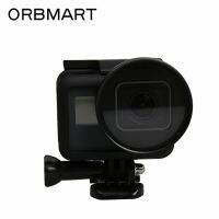 ORBMART ฝาปิดป้องกัน UV 52แผ่นกรอง Mm + สำหรับอุปกรณ์เสริมกล้อง Gopro Hero 7 6 5สีดำ