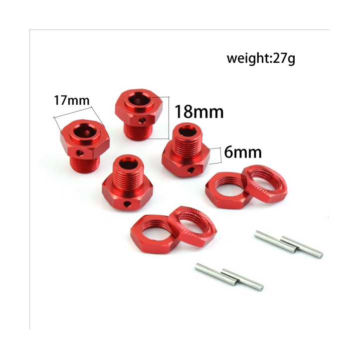 for-arrma-1-8-4s-kraton-outcast-upgraded-wheel-hub-17mm-metal-bonder-metal-refitting-and-upgrading-parts