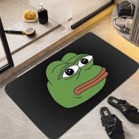 〖Cozyroom shop〗 Entrance Doormat Meme Doormats Funny Bedside Mat Sad Frog Non Slip Carpet Kawaii Rug Floor Mats Balcony Decorations Welcome Home