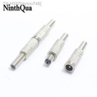 1pcs Male plug 1pcs Female jack Connector Adapter 5.5x2.1mm /5.5x2.5mm DC Power Plug jack Metal Parts for OD5mm Cable